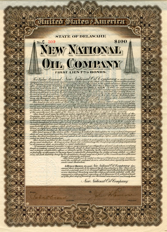 New National Oil Co. - Bond